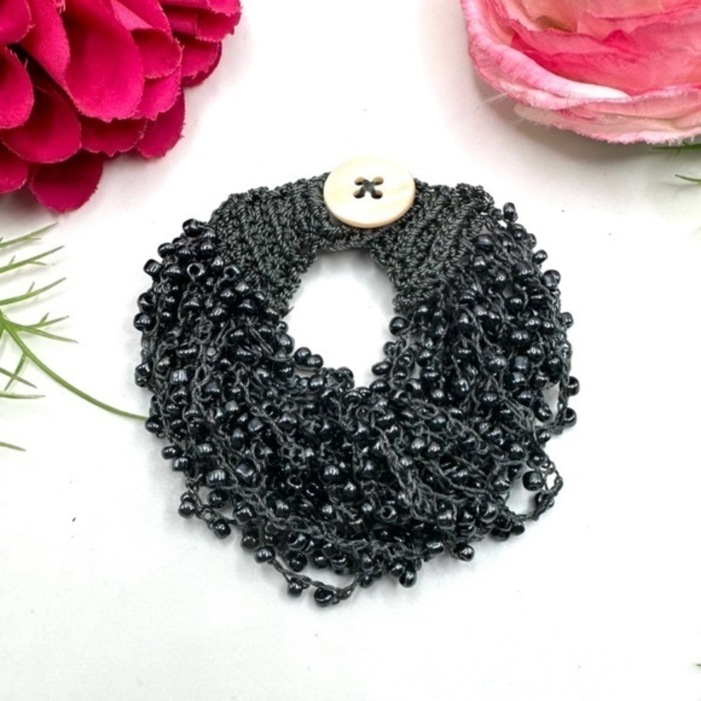VINTAGE⚜️Crochet Beaded Bracelet
